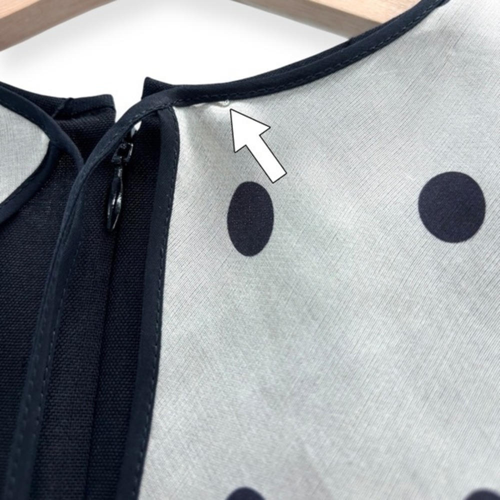 Valentino‎ Garavani Polka Dot Collar Silk Mini Dress $5,400 - Size IT 38 / US 2 - Picture 12 of 16